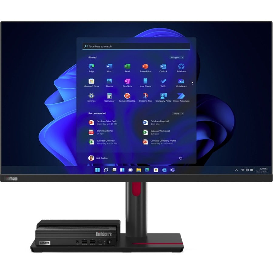 Moniteur LCD Full HD 27" Lenovo ThinkCentre TIO Flex 27i - 16:9 - Noir 12BKMAR1US