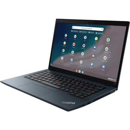 Lenovo ThinkPad C14 Gen 1 21C9000FUS Chromebook 14" - Full HD - 1920 x 1080 - Intel Core i5 12e génération i5-1245U Deca-core (10 cœurs) - 8 Go de RAM totale - 8 Go de mémoire embarquée - SSD 256 Go - Bleu abysse 21C9000FUS