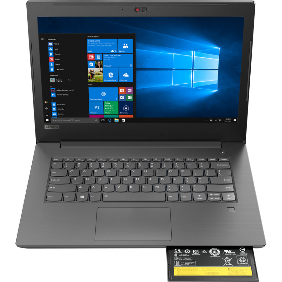 Ordinateur portable Lenovo V330-15IKB 81AX019MCF 15,6" - 1366 x 768 - Intel Core i5 8e génération i5-8250U Quad-core (4 cœurs) 1,60 GHz - 4 Go de RAM totale - Disque dur 500 Go - Gris fer 81AX019MCF