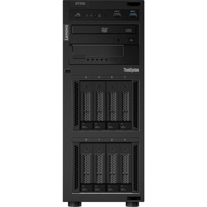 Lenovo ThinkSystem ST250 7Y45A064NA 4U Tower Server - 1 x Intel Pentium G5400 3.70 GHz - 8 GB RAM - Serial ATA/600 Controller 7Y45A064NA
