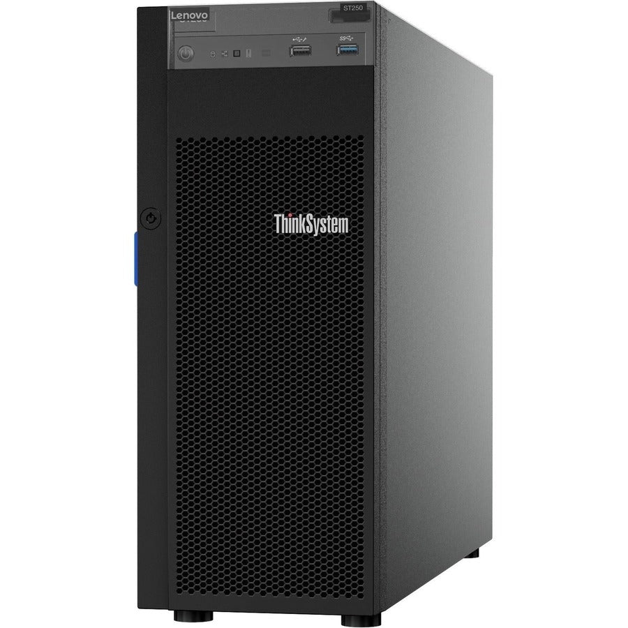 Lenovo ThinkSystem ST250 7Y45A064NA 4U Tower Server - 1 x Intel Pentium G5400 3.70 GHz - 8 GB RAM - Serial ATA/600 Controller 7Y45A064NA