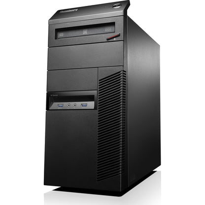 Ordinateur de bureau Lenovo ThinkCentre M93p 10A7003RCA - Intel Core i5 4e génération i5-4590 Quad-core (4 cœurs) 3,30 GHz - 8 Go RAM DDR3 SDRAM - 256 Go Serial ATA/600 SSD - Mini-tour - Business Black 10A7003RCA