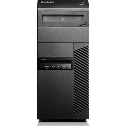 Ordinateur de bureau Lenovo ThinkCentre M93p 10A7003RCA - Intel Core i5 4e génération i5-4590 Quad-core (4 cœurs) 3,30 GHz - 8 Go RAM DDR3 SDRAM - 256 Go Serial ATA/600 SSD - Mini-tour - Business Black 10A7003RCA
