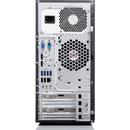 Ordinateur de bureau Lenovo ThinkCentre M93p 10A7003RCA - Intel Core i5 4e génération i5-4590 Quad-core (4 cœurs) 3,30 GHz - 8 Go RAM DDR3 SDRAM - 256 Go Serial ATA/600 SSD - Mini-tour - Business Black 10A7003RCA