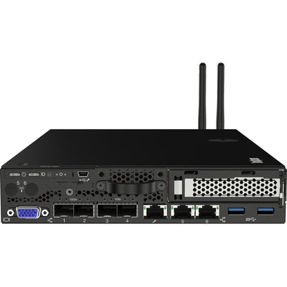 Lenovo ThinkSystem SE350 7D1XA028NA 1U Rack Server - 1 x Intel Xeon D-2143IT 2.20 GHz - 64 GB RAM - 128 GB SSD - (1 x 128GB) SSD Configuration - Serial ATA/600 Controller 7D1XA028NA