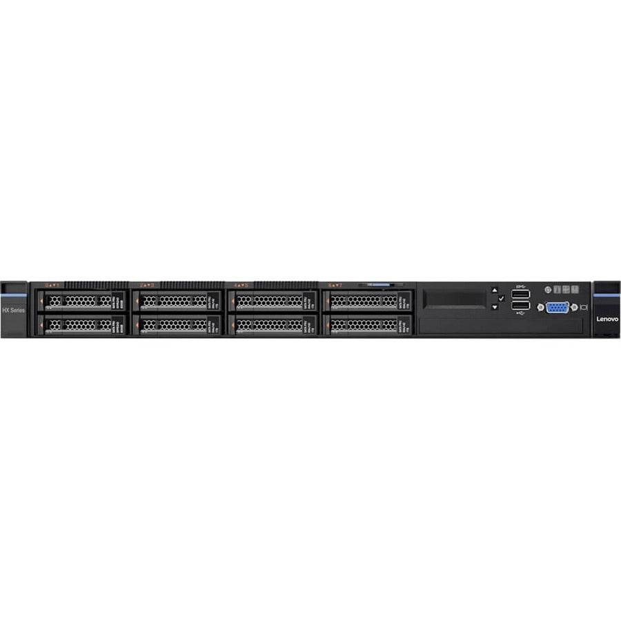 Lenovo Converged HX2310-E 8693EHU 1U Rack-mountable Server - 2 x Intel Xeon E5-2609 v4 1.70 GHz - 64 GB RAM - 6 TB HDD - (6 x 1TB) HDD Configuration - 480 GB SSD - (1 x 480GB) SSD Configuration - 12Gb/s SAS, Serial ATA/600 Controller 8693EHU