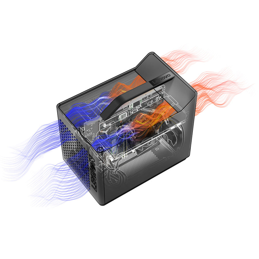 Ordinateur de bureau de jeu Lenovo Legion C730-19ICO 90JH005SUS - Intel Core i7 9e génération i7-9700K 3,60 GHz - 16 Go RAM DDR4 SDRAM - 1 To SSD - Raven Black 90JH005SUS
