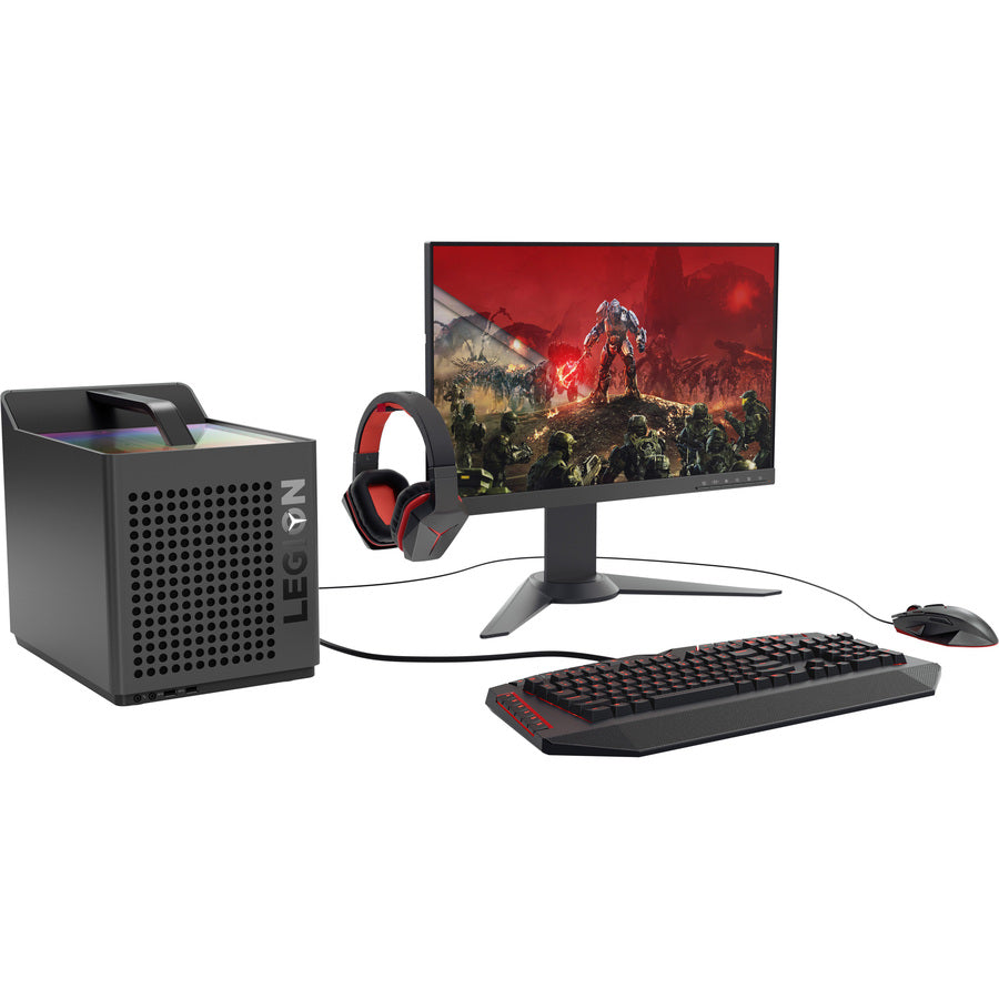 Ordinateur de bureau de jeu Lenovo Legion C730-19ICO 90JH005SUS - Intel Core i7 9e génération i7-9700K 3,60 GHz - 16 Go RAM DDR4 SDRAM - 1 To SSD - Raven Black 90JH005SUS