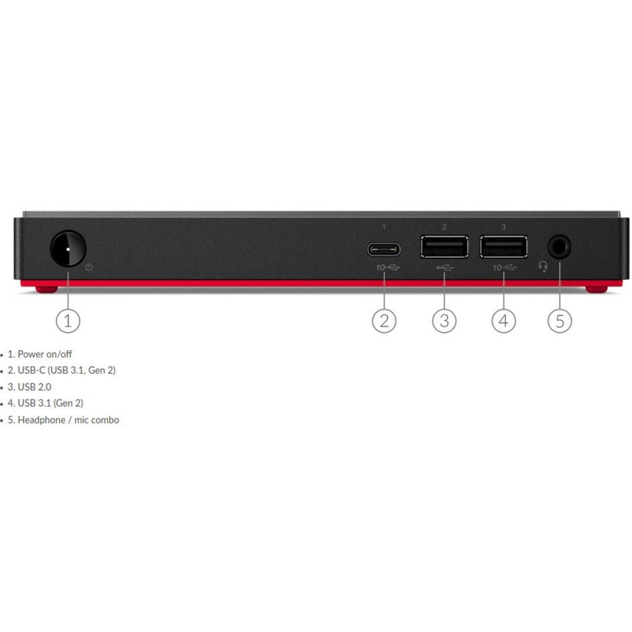 Ordinateur de bureau Lenovo ThinkCentre M75n 11BW0002CA - AMD 3050e Dual-core (2 Core) 1,40 GHz - 4 Go RAM DDR4 SDRAM - 128 Go SSD - Nano - Noir 11BW0002CA