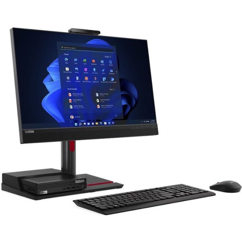 Moniteur LCD Full HD 23,8" avec webcam Lenovo ThinkCentre TIO Flex 24v - 16:9 - Noir 12BNMAR3US