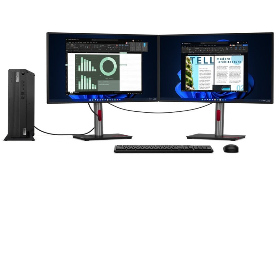 Ordinateur de bureau Lenovo ThinkCentre M80s Gen 3 11TG001YUS - Intel Core i9 12e génération i9-12900 Hexadéca-core (16 cœurs) - 16 Go de RAM DDR5 SDRAM - 256 Go NVMe M.2 PCI Express PCI Express NVMe 4.0 x4 SSD - Petit facteur de forme - Noir 11TG001YUS