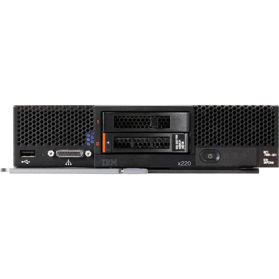 Serveur Lenovo Flex System x220 7906L2U - 1 x Intel Xeon E5-2470 2,30 GHz - 4 Go RAM - Contrôleur Serial ATA/600 7906L2U