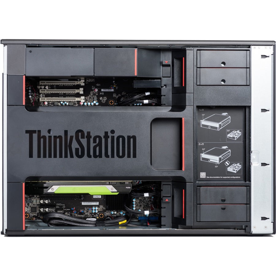 Lenovo ThinkStation P920 30BC008ACA Workstation - 1 x Intel Xeon Silver Deca-core (10 Core) 4210R 2.40 GHz - 32 GB DDR4 SDRAM RAM - 512 GB SSD - Tower 30BC008ACA