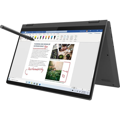 Lenovo IdeaPad Flex 5 14ITL05 82HS00QFCF Ordinateur portable convertible 2 en 1 à écran tactile 14" - Full HD - 1920 x 1080 - Intel Core i7 11e génération i7-1165G7 Quad-core (4 cœurs) 2,80 GHz - 16 Go de RAM totale - SSD 512 Go - Gris graphite 82HS00QFCF