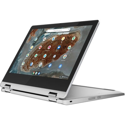 Lenovo IdeaPad Flex 3 CB 11M836 82KM0000CC 11.6" Touchscreen Convertible 2 in 1 Notebook - HD - 1366 x 768 - ARM Cortex A73 Octa-core (8 Core) 2 GHz + Cortex A53 2 GHz - 4 GB Total RAM - 32 GB Flash Memory - Arctic Gray 82KM0000CC
