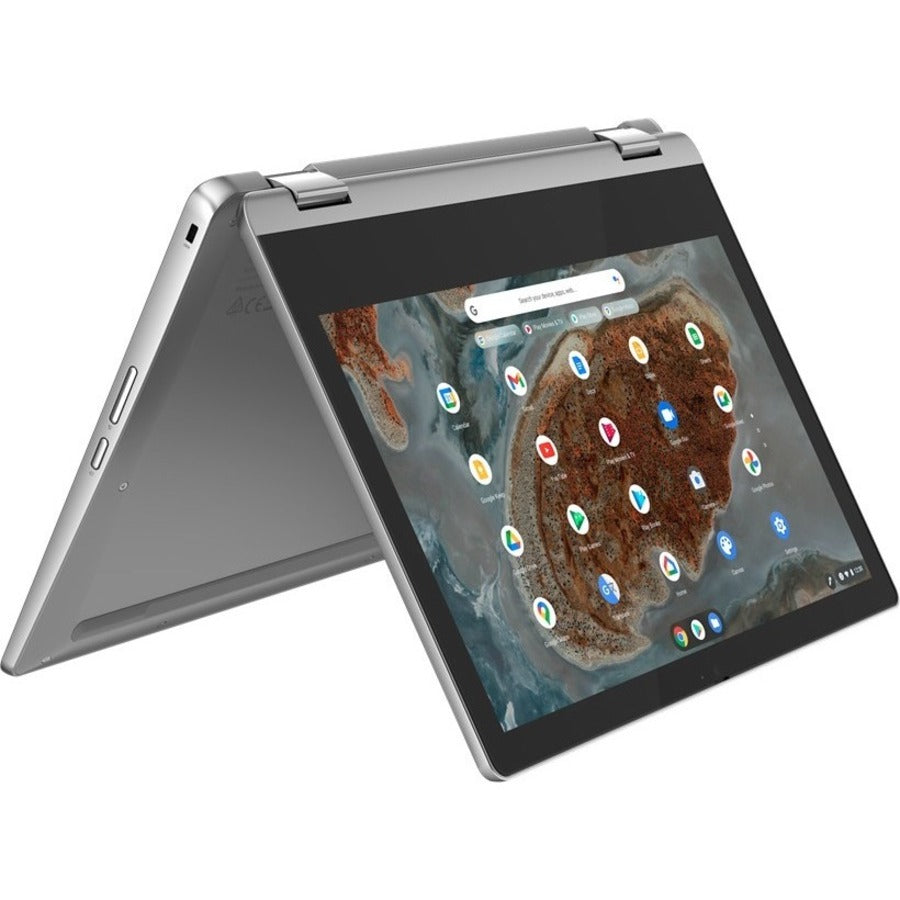 Lenovo IdeaPad Flex 3 CB 11M836 82KM0000CC 11.6" Touchscreen Convertible 2 in 1 Notebook - HD - 1366 x 768 - ARM Cortex A73 Octa-core (8 Core) 2 GHz + Cortex A53 2 GHz - 4 GB Total RAM - 32 GB Flash Memory - Arctic Gray 82KM0000CC