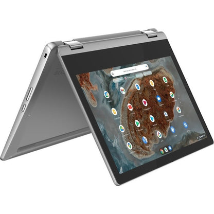 Lenovo IdeaPad Flex 3 CB 11M836 82KM0000CC 11.6" Touchscreen Convertible 2 in 1 Notebook - HD - 1366 x 768 - ARM Cortex A73 Octa-core (8 Core) 2 GHz + Cortex A53 2 GHz - 4 GB Total RAM - 32 GB Flash Memory - Arctic Gray 82KM0000CC