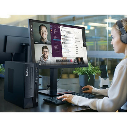 Ordinateur de bureau Lenovo ThinkCentre Neo 50s 11SX005FCA - Intel Core i5 12e génération i5-12400 Hexa-core (6 cœurs) 2,50 GHz - 8 Go de RAM DDR4 SDRAM - 256 Go de SSD M.2 PCI Express NVMe 4.0 x4 - Petit facteur de forme - Noir 11SX005FCA