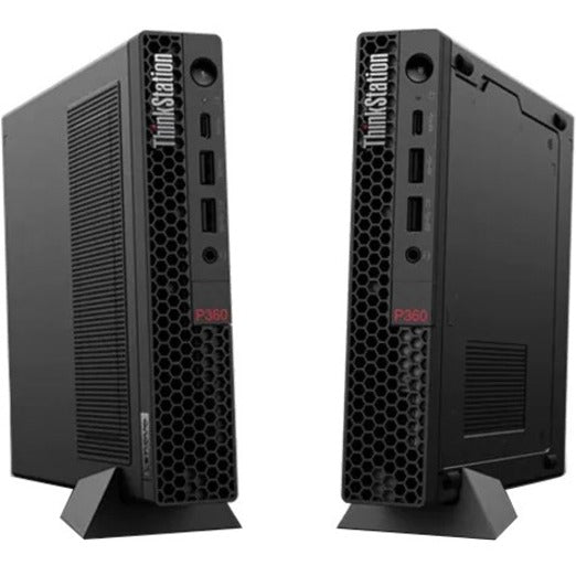 Lenovo ThinkStation P360 30FA005TUS Workstation - 1 x Intel Core i7 Dodeca-core (12 Core) i7-12700T 12th Gen 1.40 GHz - 32 GB DDR5 SDRAM RAM - 1 TB SSD - Tiny - Black 30FA005TUS