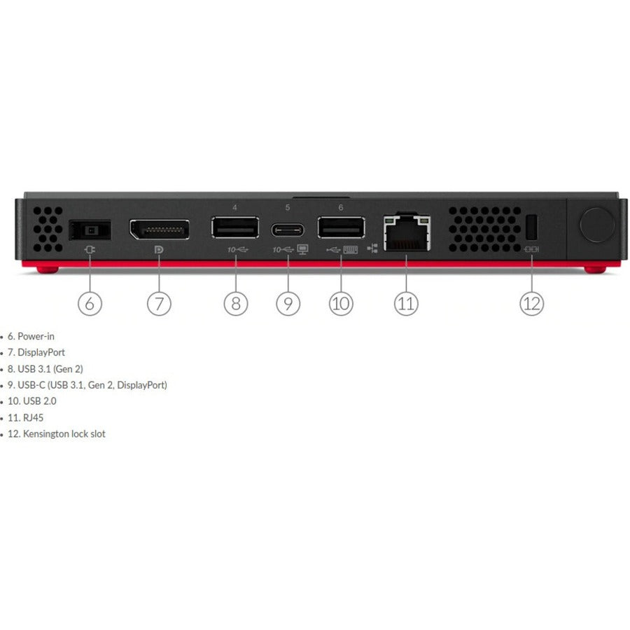 Ordinateur de bureau Lenovo ThinkCentre M75n 11BW0003CA - AMD 3050e Dual-core (2 Core) 1,40 GHz - 4 Go RAM DDR4 SDRAM - 256 Go SSD - Nano - Noir 11BW0003CA
