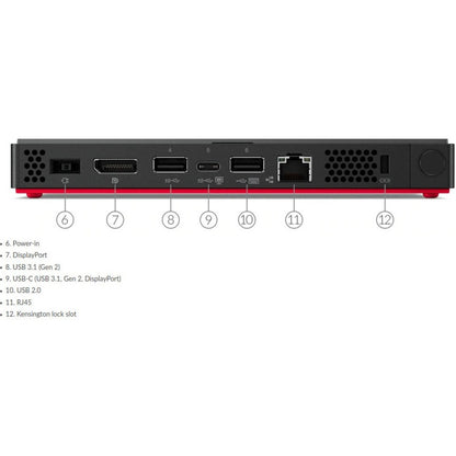 Ordinateur de bureau Lenovo ThinkCentre M75n 11BW0003CA - AMD 3050e Dual-core (2 Core) 1,40 GHz - 4 Go RAM DDR4 SDRAM - 256 Go SSD - Nano - Noir 11BW0003CA
