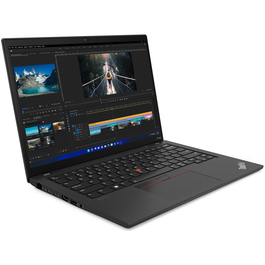 Station de travail mobile à écran tactile Lenovo ThinkPad P14s Gen 3 21J5001VUS 14" - WUXGA - 1920 x 1200 - AMD Ryzen 7 PRO 6850U Octa-core (8 Core) 2,70 GHz - 32 Go de RAM totale - 32 Go de mémoire embarquée - 512 Go de SSD - Noir 21J5001VUS