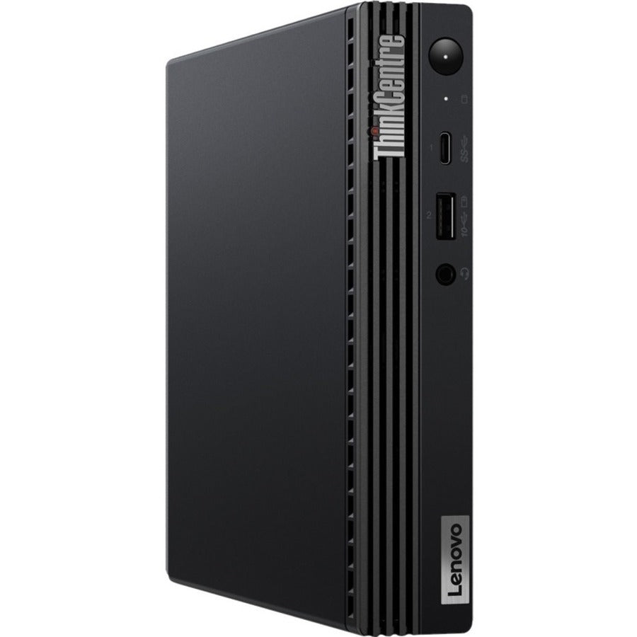 Ordinateur de bureau Lenovo ThinkCentre M70q Gen 3 11T3000TUS - Intel Core i5 12e génération i5-12400T Hexa-core (6 cœurs) 1,80 GHz - 8 Go de RAM DDR4 SDRAM - 128 Go NVMe M.2 PCI Express PCI Express NVMe 3.0 SSD - Minuscule - Noir 11T3000TUS