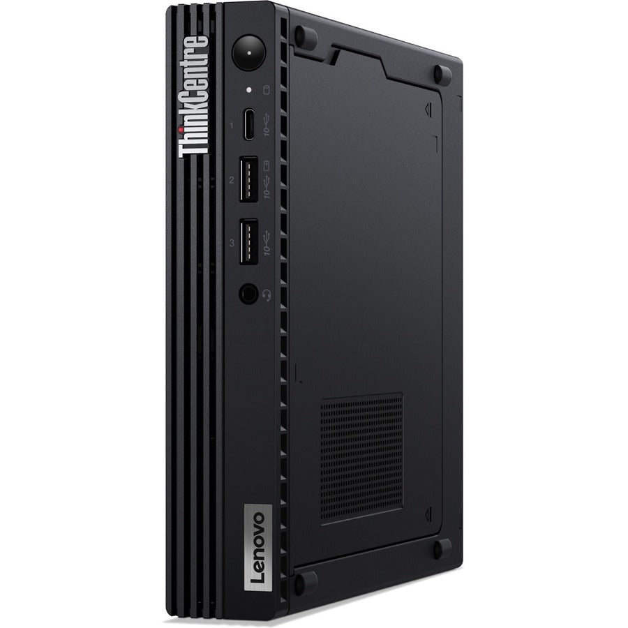Ordinateur de bureau Lenovo ThinkCentre M80q Gen 3 11U1004CUS - Intel Core i5 12e génération i5-12500T Hexa-core (6 cœurs) 2 GHz - 8 Go de RAM DDR5 SDRAM - 128 Go SSD M.2 PCI Express NVMe 4.0 x4 - Minuscule - Noir 11U1004CUS