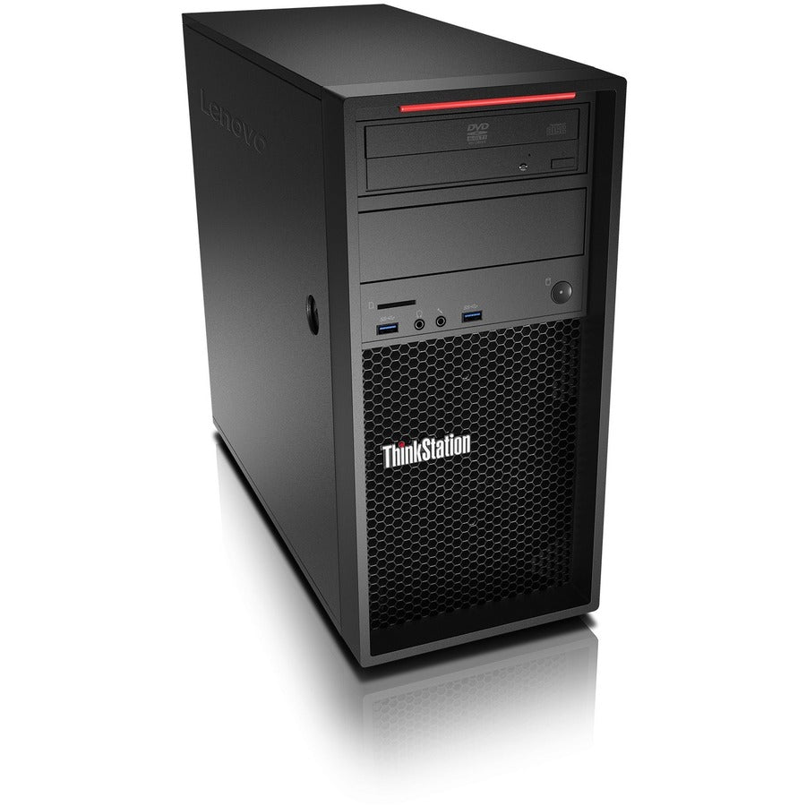 Lenovo ThinkStation P410 30B3001VCA Workstation - 1 x Intel Xeon Hexa-core (6 Core) E5-1650 v4 3.50 GHz - 16 GB DDR4 SDRAM RAM - 256 GB SSD - Graphite Black 30B3001VCA