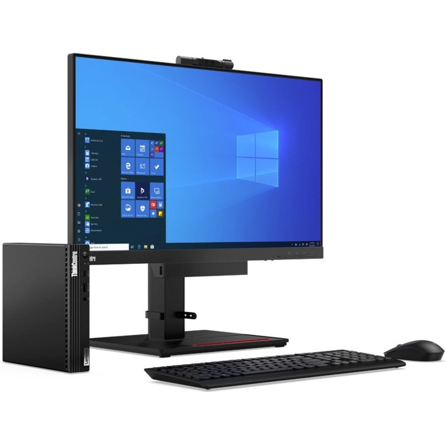 Ordinateur de bureau Lenovo ThinkCentre M75q Gen 2 11JJ000JUS - AMD Ryzen 3 4350GE Quad-core (4 cœurs) 3,50 GHz - 4 Go de RAM DDR4 SDRAM - Disque dur 1 To - Minuscule - Noir corbeau 11JJ000JUS