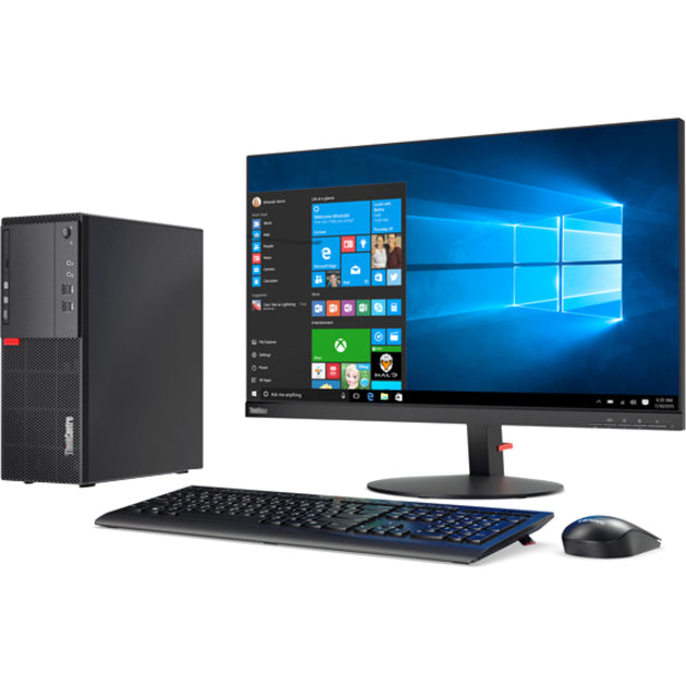 Ordinateur de bureau Lenovo ThinkCentre M710t 10M9000FCA - Intel Core i5 7e génération i5-7400 3 GHz - 8 Go RAM DDR4 SDRAM - 256 Go SSD - Tour - Noir 10M9000FCA