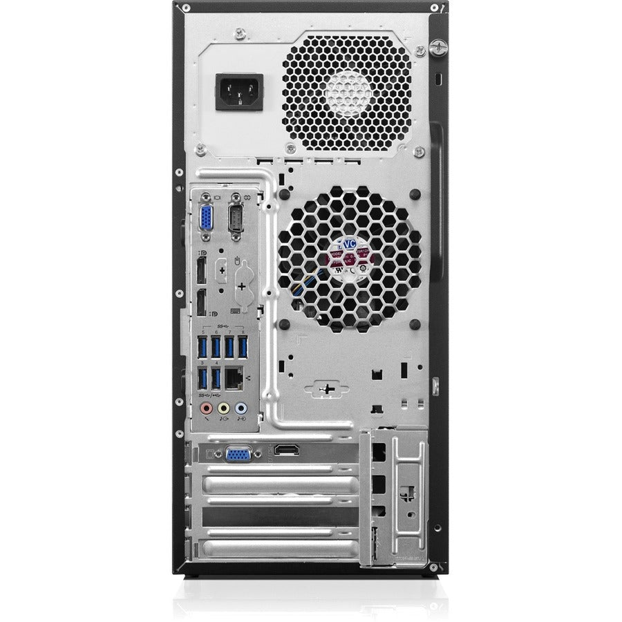 Ordinateur de bureau Lenovo ThinkCentre M900 10FD0028US - Intel Core i7 6e génération i7-6700 3,40 GHz - 8 Go RAM DDR4 SDRAM - 256 Go SSD - Mini-tour - Noir 10FD0028US