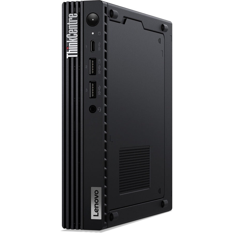 Ordinateur de bureau Lenovo ThinkCentre M80q Gen 3 11U10047US - Intel Core i5 12e génération i5-12500T Hexa-core (6 cœurs) 2 GHz - 8 Go de RAM DDR5 SDRAM - 256 Go SSD M.2 PCI Express NVMe 4.0 x4 - Minuscule - Noir 11U10047US