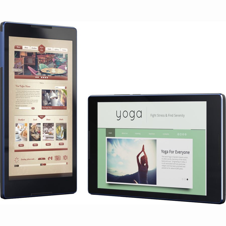 Tablette Lenovo Tab3 8 TB3-850F - 8" - Quad-core (4 Core) 1 GHz - 1 Go RAM - 16 Go Stockage - Android 6.0 Marshmallow - Noir Ardoise ZA170003US