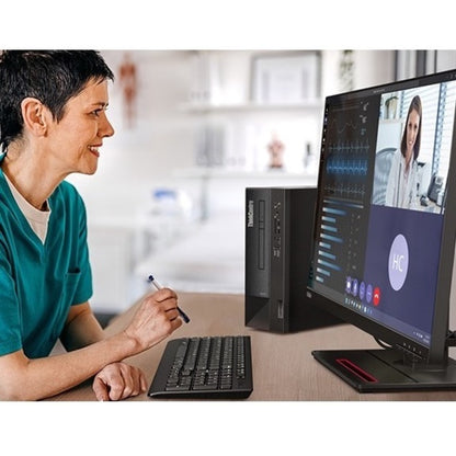 Ordinateur de bureau Lenovo ThinkCentre Neo 50s 11SX005ECA - Intel Core i5 12e génération i5-12400 Hexa-core (6 cœurs) 2,50 GHz - 8 Go de RAM DDR4 SDRAM - 128 Go de SSD M.2 PCI Express NVMe 3.0 x4 - Petit facteur de forme - Noir 11SX005ECA