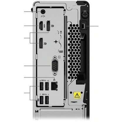 Ordinateur de bureau Lenovo ThinkCentre M80s 11CU003FUS - Intel Core i5 10e génération i5-10500 Hexa-core (6 cœurs) 3,10 GHz - 16 Go de RAM DDR4 SDRAM - 256 Go de SSD M.2 PCI Express NVMe x4 - Petit facteur de forme - Noir 11CU003FUS