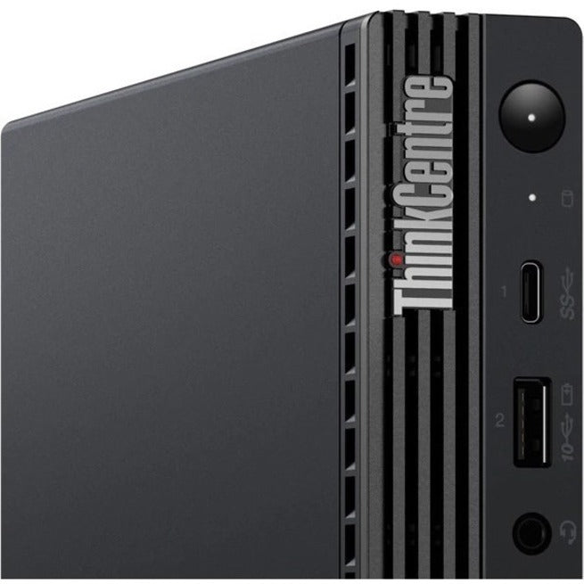 Ordinateur de bureau Lenovo ThinkCentre M80q 11DN008XUS - Intel Core i5 10e génération i5-10500T Hexa-core (6 cœurs) 2,30 GHz - 8 Go de RAM DDR4 SDRAM - 256 Go de SSD M.2 PCI Express NVMe x4 - Minuscule - Noir 11DN008XUS