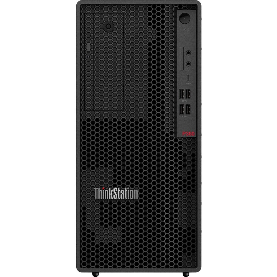 Lenovo ThinkStation P360 30FM0017US Workstation - 1 x Intel Core i5 Hexa-core (6 Core) i5-12500 12th Gen 3 GHz - 16 GB DDR5 SDRAM RAM - 512 GB SSD - Tower - Black 30FM0017US