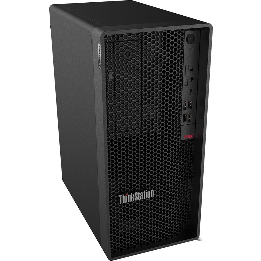Lenovo ThinkStation P360 30FM0017US Workstation - 1 x Intel Core i5 Hexa-core (6 Core) i5-12500 12th Gen 3 GHz - 16 GB DDR5 SDRAM RAM - 512 GB SSD - Tower - Black 30FM0017US