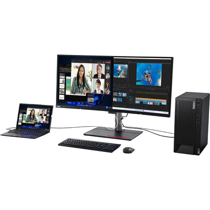 Ordinateur de bureau Lenovo ThinkCentre M90t Gen 3 11TN003RUS - Intel Core i5 12e génération i5-12500 Hexa-core (6 cœurs) 3 GHz - 16 Go RAM DDR5 SDRAM - 256 Go SSD M.2 PCI Express NVMe 4.0 x4 - Tour - Noir 11TN003RUS