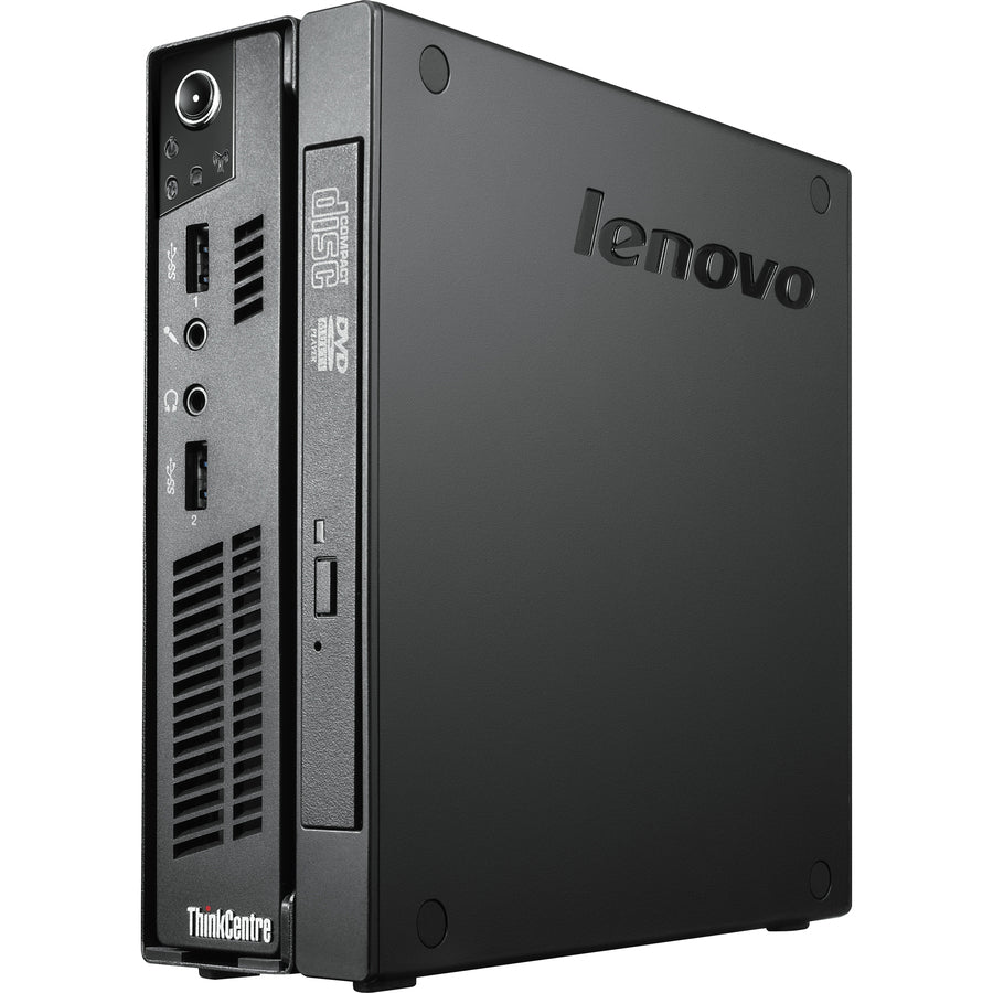 Ordinateur de bureau Lenovo ThinkCentre M92p 3237A1F - Intel Core i5 3e génération i5-3470T Dual-core (2 cœurs) 2,90 GHz - 4 Go RAM DDR3 SDRAM - Disque dur 320 Go - Mini PC - Business Noir 3237A1F