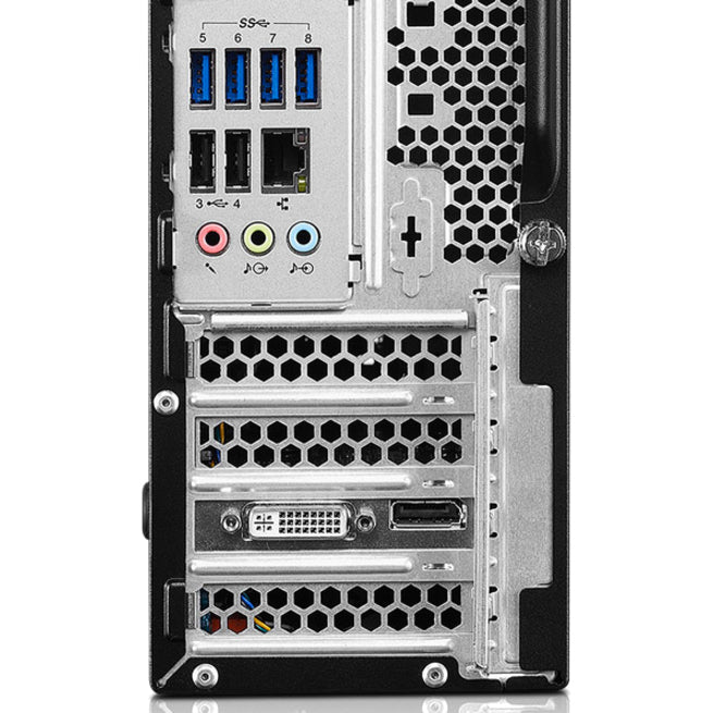 Lenovo ThinkStation P320 30BK001CUS Workstation - 1 x Intel Core i5 Quad-core (4 Core) i5-7500 7th Gen 3.40 GHz - 8 GB DDR4 SDRAM RAM - 1 TB HDD - Small Form Factor - Raven Black 30BK001CUS