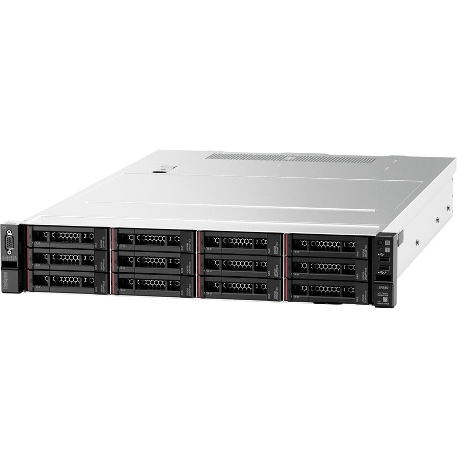 Lenovo ThinkSystem SR550 7X04A0CBNA 2U Rack Server - Intel Xeon - 16 GB RAM - 12Gb/s SAS, Serial ATA/600 Controller 7X04A0CBNA
