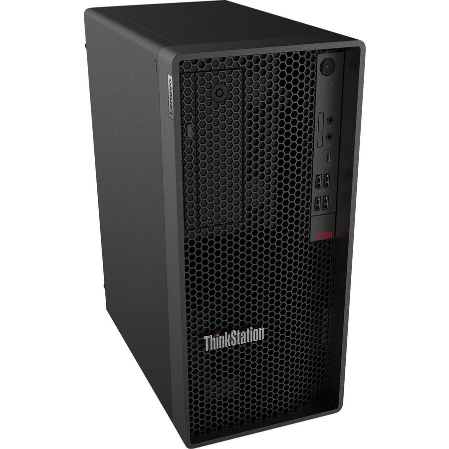 Lenovo ThinkStation P350 30E3003ACA Workstation - 1 x Intel Xeon Hexa-core (6 Core) W-1350P 4 GHz - 16 GB DDR4 SDRAM RAM - 512 GB SSD - Tower - Raven Black 30E3003ACA