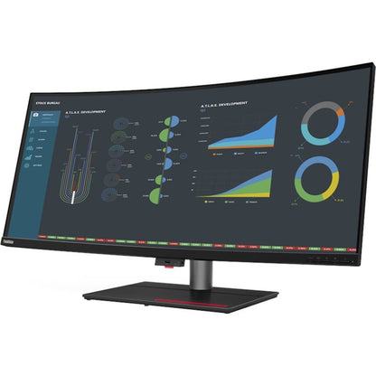 Lenovo ThinkVision P40w-20 39.7" Webcam WUHD Curved Screen WLED LCD Monitor - 21:9 - Raven Black 62DDGAR6US
