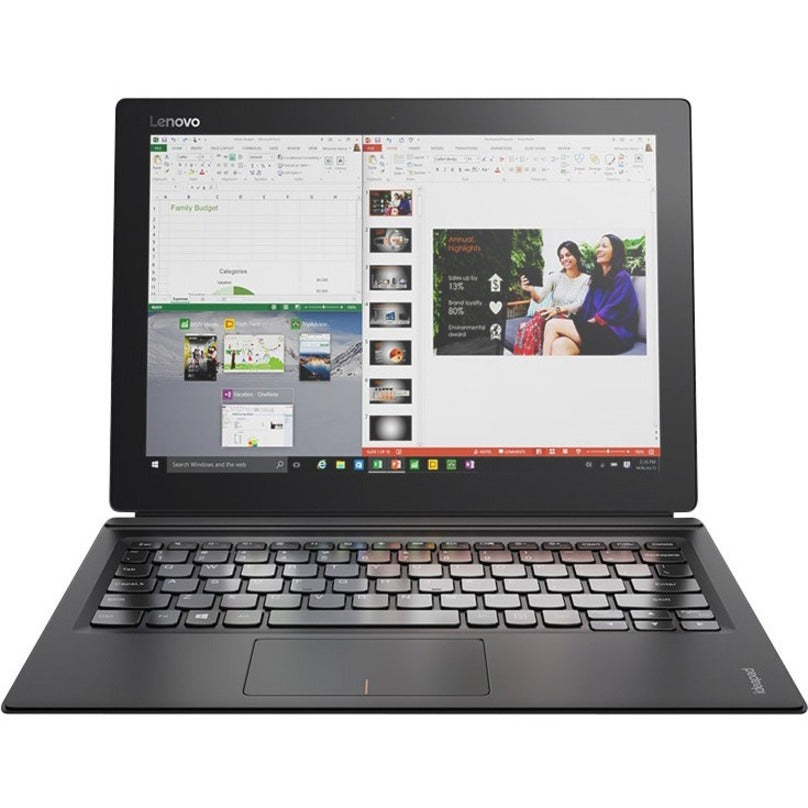 Ordinateur portable 2 en 1 à écran tactile 12 pouces Lenovo IdeaPad Miix 700-12ISK 80QL008BCF - 2160 x 1440 - Intel Core M m5-6Y54 Dual-core (2 cœurs) 1,10 GHz - 4 Go de RAM totale - SSD 128 Go - Doré 80QL008BCF