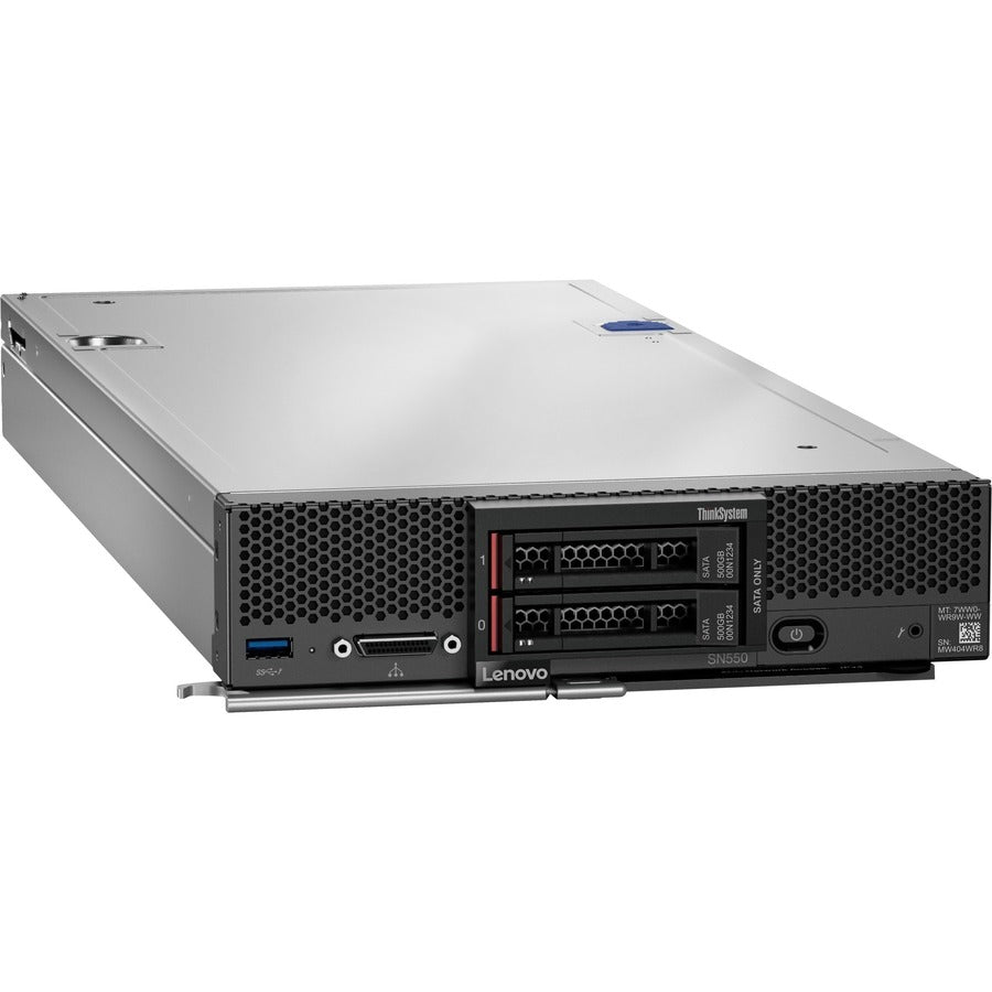 Lenovo ThinkSystem SN550 7X16A07BNA Blade Server - 1 x Intel Xeon Silver 4208 2.10 GHz - 32 GB RAM - Serial ATA/600, Serial Attached SCSI (SAS) Controller 7X16A07BNA