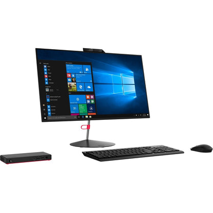 Ordinateur de bureau Lenovo ThinkCentre M90n-1 11AM001SUS - Intel Core i3 8e génération i3-8145U Dual-core (2 cœurs) 2,10 GHz - 4 Go de RAM DDR4 SDRAM - 256 Go NVMe M.2 PCI Express PCI Express NVMe 3.0 x4 SSD - Nano - Noir 11AM001SUS