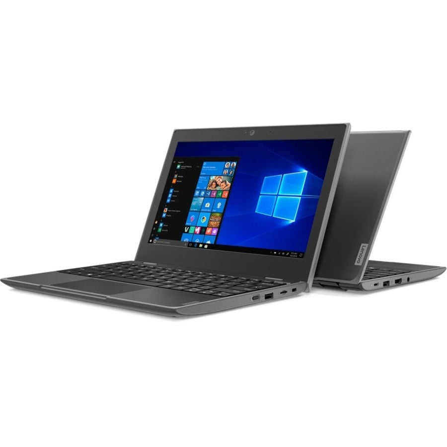 Lenovo 100e Windows 2nd Gen 81M80089US 11.6" Netbook - HD - 1366 x 768 - Intel Celeron N4020 Dual-core (2 Core) 1.10 GHz - 4 GB Total RAM - 4 GB On-board Memory - 128 GB SSD - Black 81M80089US