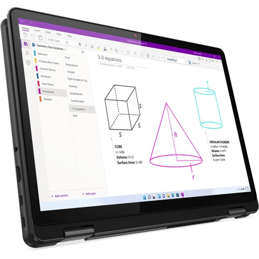 Ordinateur portable Lenovo 13w Yoga 82S1000BUS 13,3" à écran tactile - WUXGA - 1920 x 1200 - AMD Ryzen 3 5425U Quad-core (4 cœurs) 2,70 GHz - 8 Go de RAM totale - 4 Go de mémoire embarquée - SSD 256 Go - Thunder Black 82S1000BUS